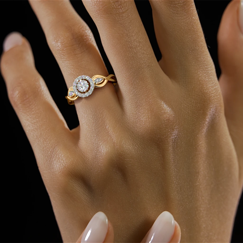 Diamond Cocktail Ring - alternate view
