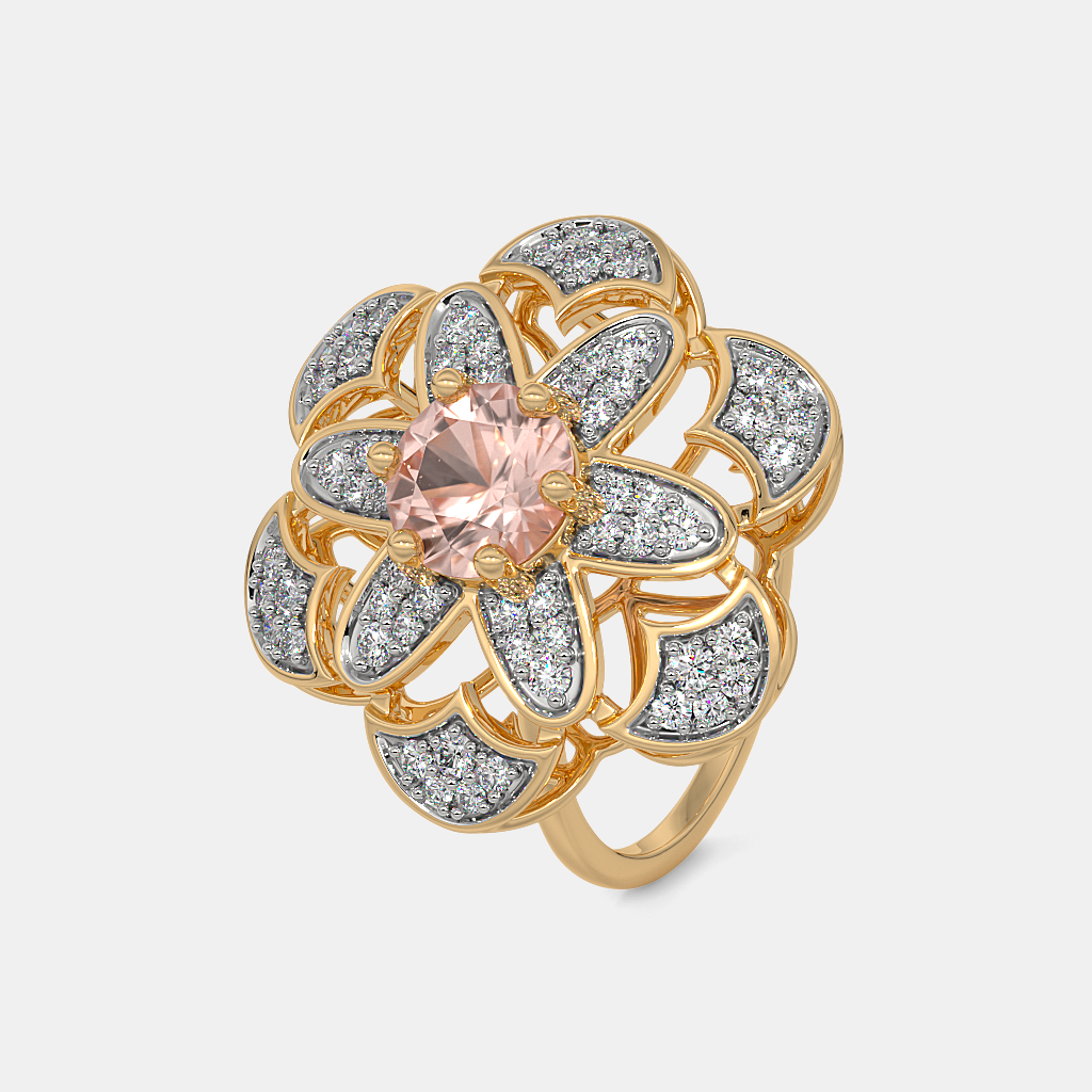The Zinnia Rose Cocktail Ring