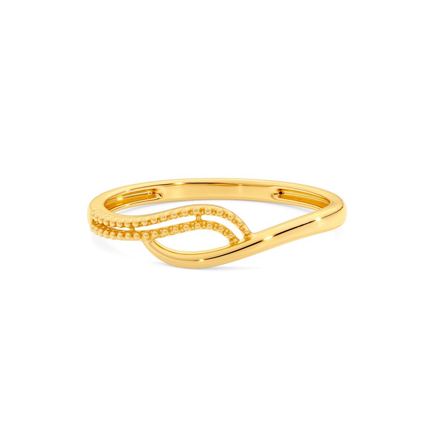 Subtle Curve 9KT Gold Ring