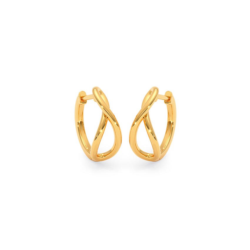 Auric Infinite Gold Hoop Earrings