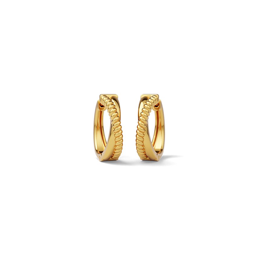 Saanjh 22KT Gold Hoop Earrings