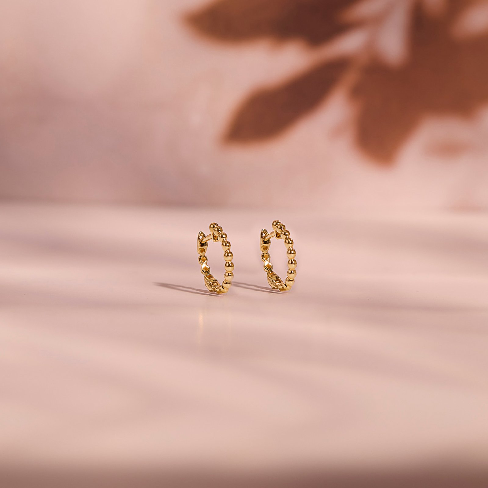 Auric Beads Gold Hoop Earrings