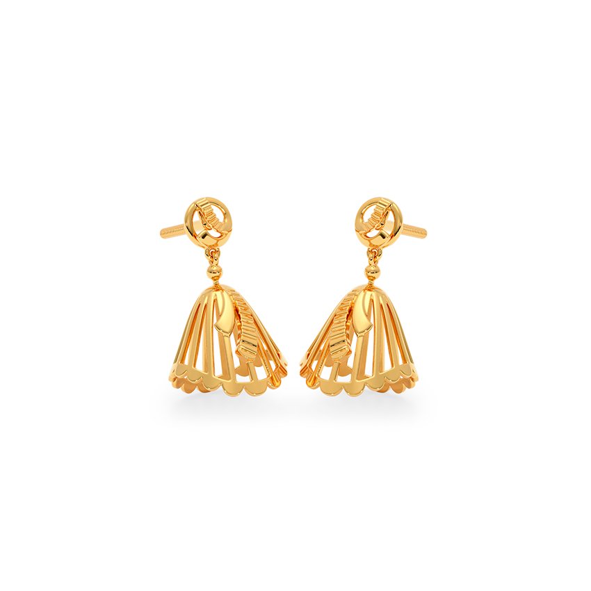 Urban Gleam Gold Jhumka