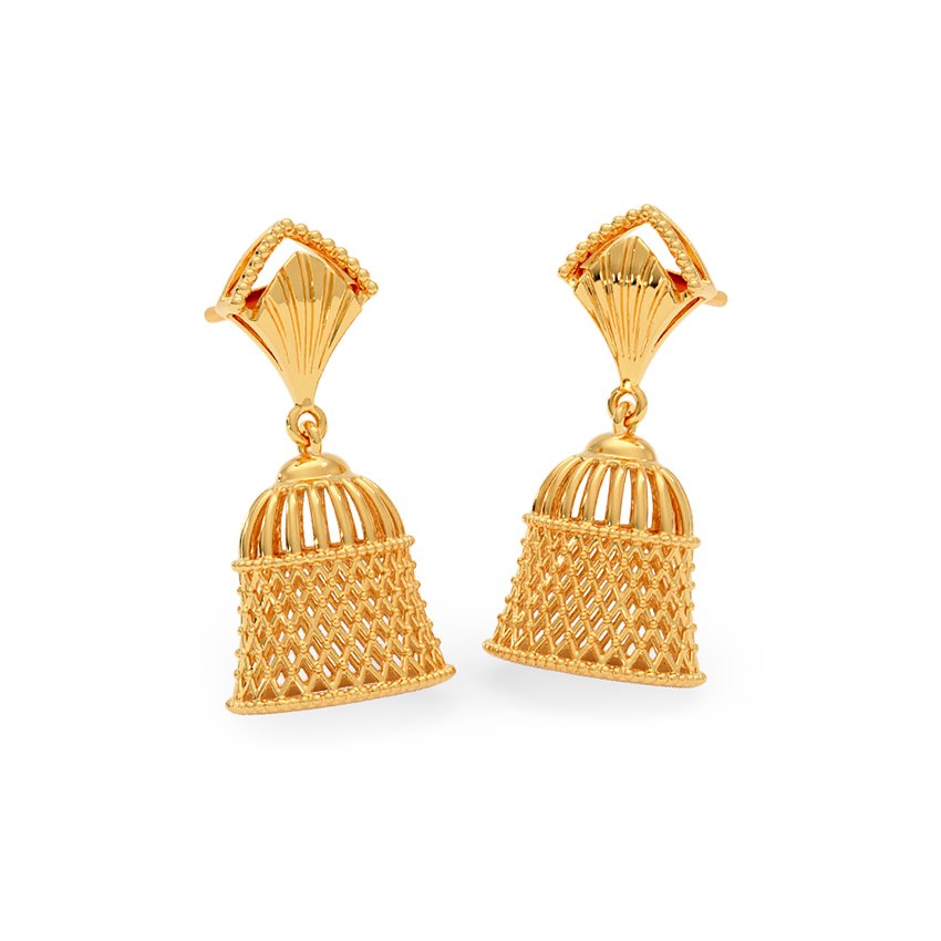 Filigree 22KT Gold Jhumkas