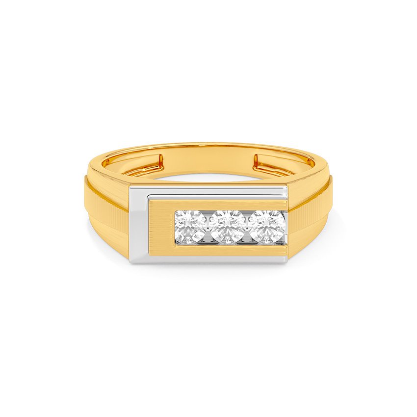 Striking Fusion Diamond Ring for Men