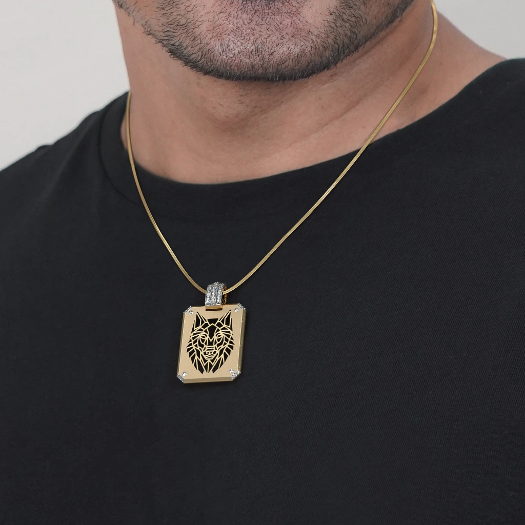 The Wolf Pendant - alternate view