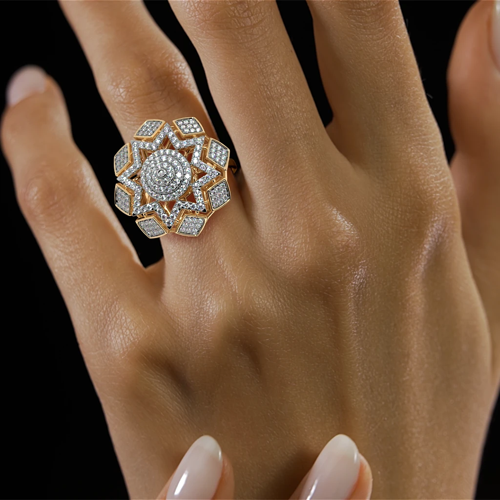The Bellezza Cocktail Ring - alternate view