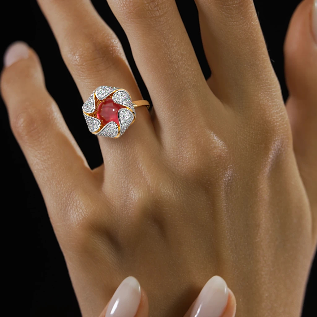 The Vaughn Cocktail Ring - alternate view