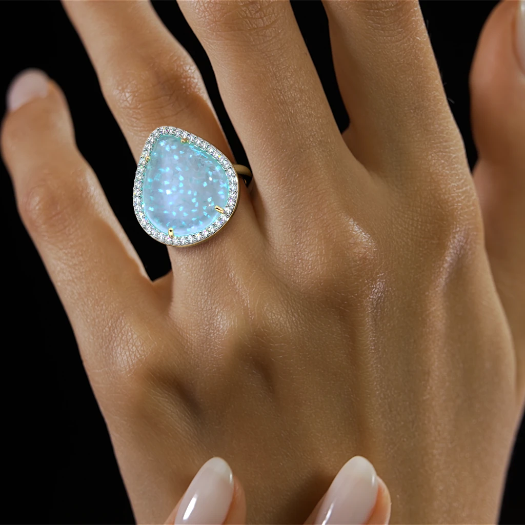 The Deya Cocktail Ring - alternate view