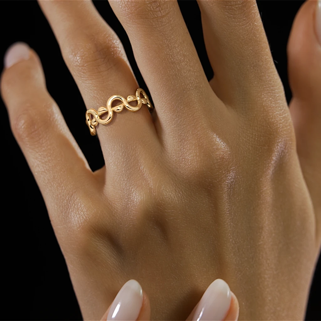 The Luminary Band Ring - alternate view