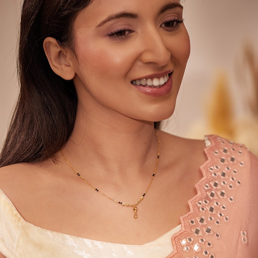 Gleaming Zivah 22KT Gold Mangalsutra - alternate view