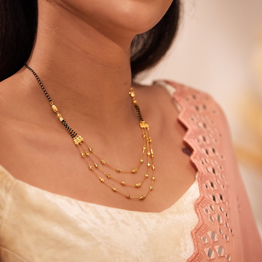 Hiranya 22KT Gold Mangalsutra - alternate view