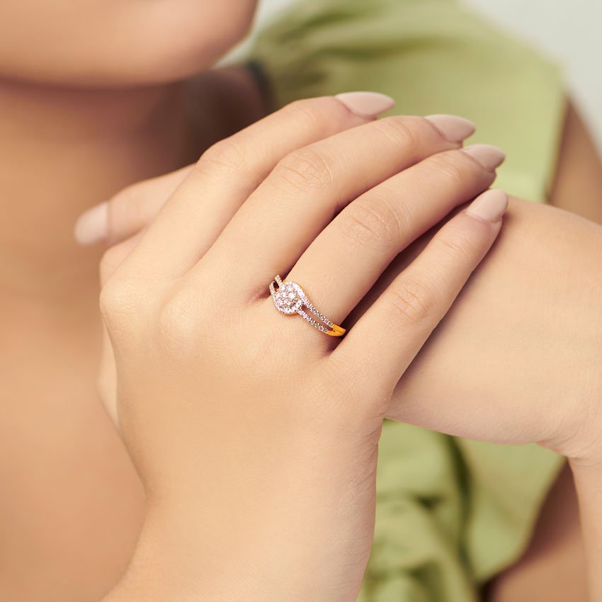Ally Cluster Diamond Ring - alternate view